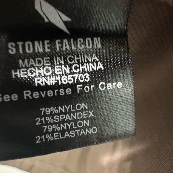 Stone Falcon Men's Medium Performance Golf Polo Shirt Brown Athleisure - Picture 4 of 5